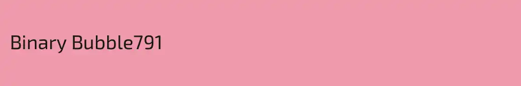 Binary Bubble791
